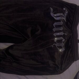 Juicy Couture Black Velvet Pants